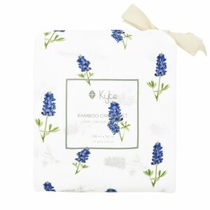 Kyte Baby Blue Bonnets Crib Sheet NIB
